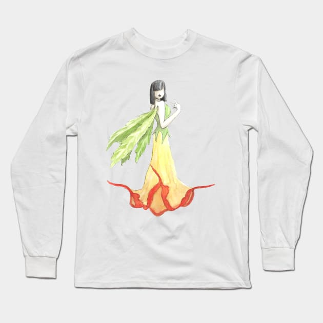 Datura fairy Long Sleeve T-Shirt by Créa'RiBo